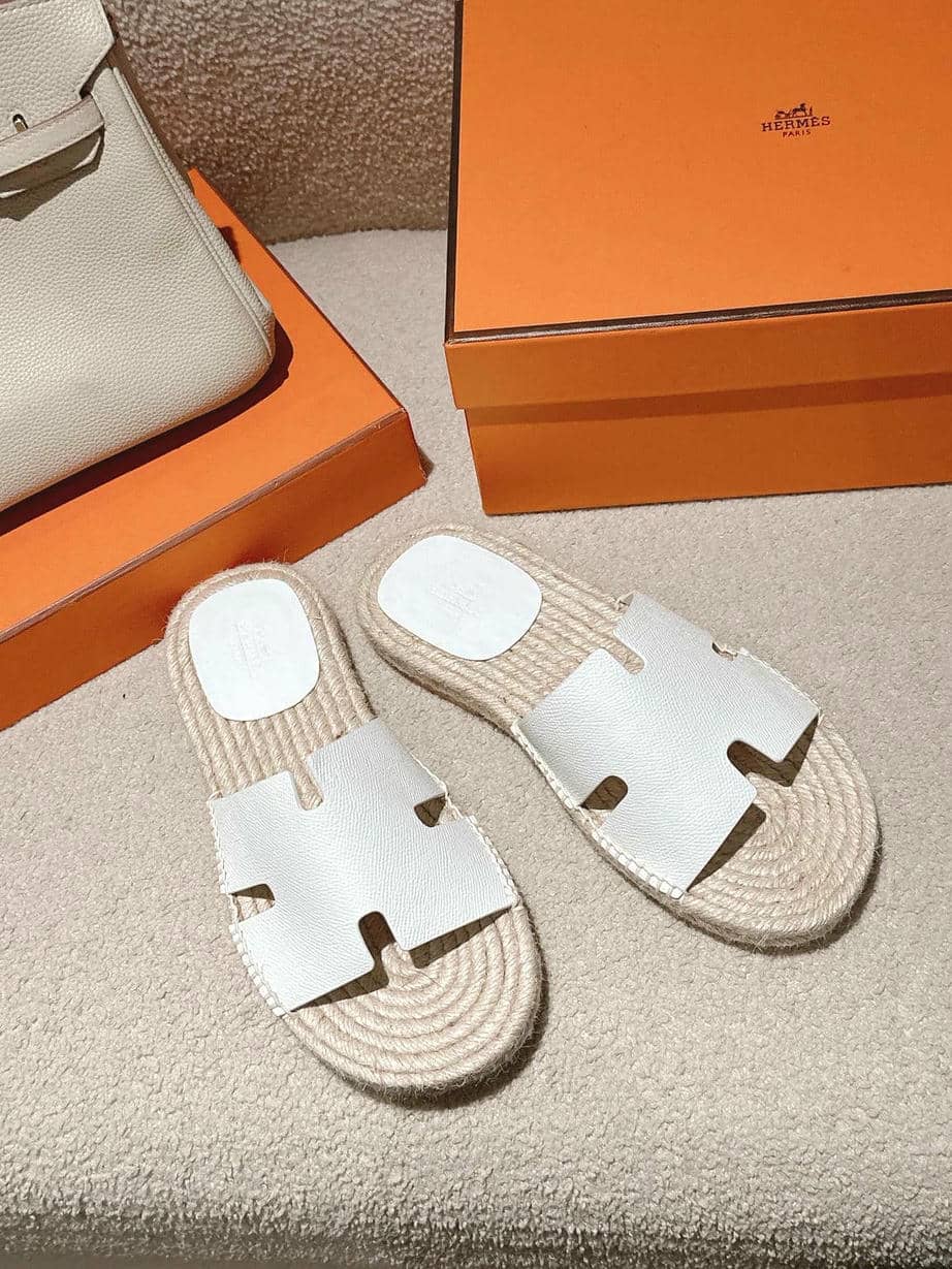 Hermes Man Straw Sandal-5